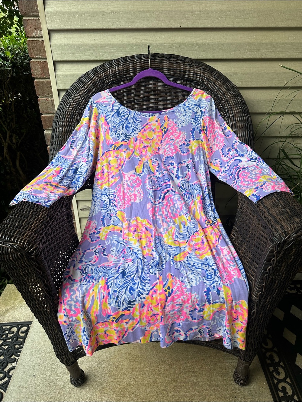 Lilly Pulitzer Marlowe dress "So Snappy" L